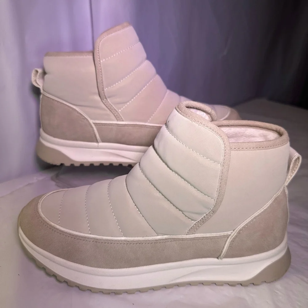 Yellow Box Beige Quilted Sneakers